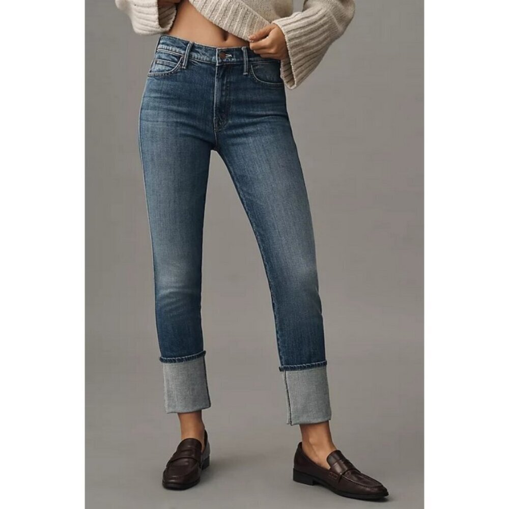 💕MOTHER💕 The High Waisted Pony Boy Ankle Jeans ~ Loafers and Lassos 28 NWT - Picture 5 of 16